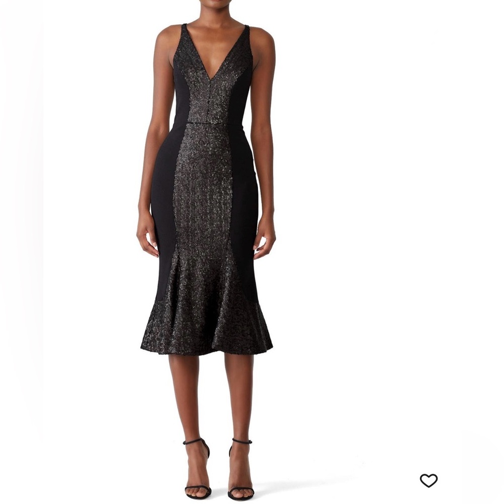 🔥 Dress the Population Sequin Kyle Sheath Midi dress M
